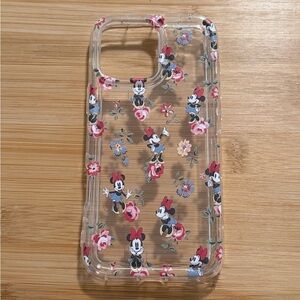 Clear Minnie Mouse Floral iPhone 16 Pro Max Case